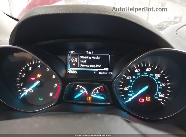1FMCU9GX7GUB33006 2016 FORD ESCAPE Burgundy Vista de los asientos traseros
