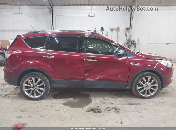 1FMCU9GX7GUB33006 2016 FORD ESCAPE Burgundy Vista interior trasera