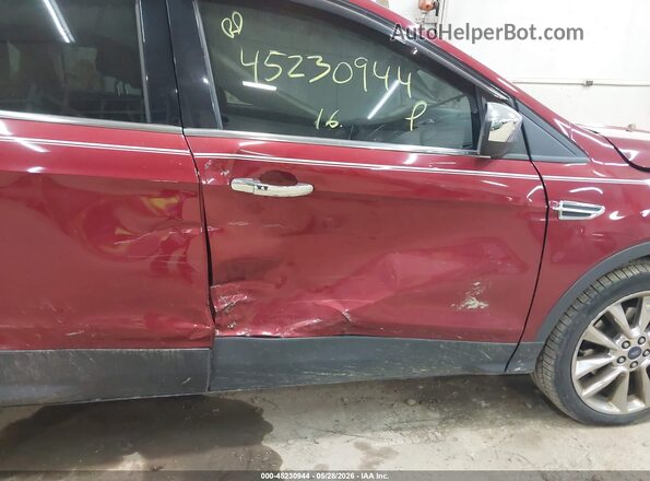 1FMCU9GX7GUB33006 2016 FORD ESCAPE Burgundy Vista frontal