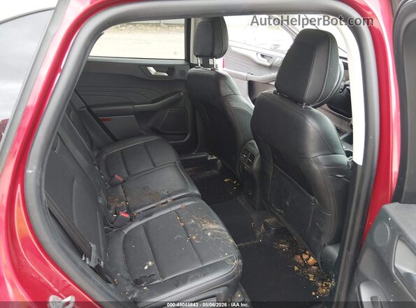 1FMCU9H65NUB03263 2022 FORD ESCAPE Maroon Widok naklejki z numerem VIN