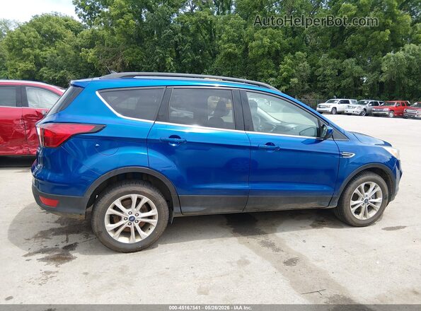 1FMCU9HD8KUC03691 2019 FORD ESCAPE Blue Rear interior view
