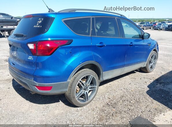 1FMCU9HD8KUC57136 2019 FORD ESCAPE Синий Задняя правая четверть