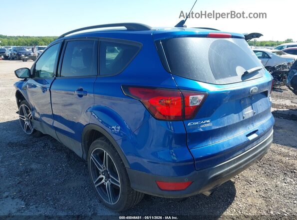 1FMCU9HD8KUC57136 2019 FORD ESCAPE Синий Задняя левая четверть