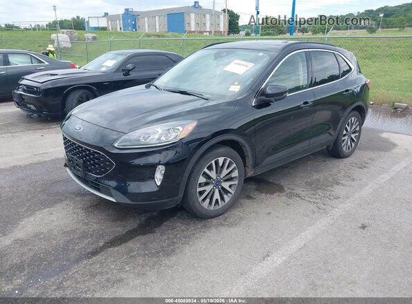 1FMCU9J91LUA73681 2020 FORD ESCAPE Black Przód lewy