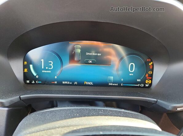1FMCU9JA8SUB46148 2025 FORD ESCAPE Black Vista del cuadro de instrumentos