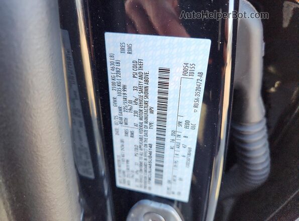 1FMCU9JA8SUB46148 2025 FORD ESCAPE Black Vista de la etiqueta del VIN