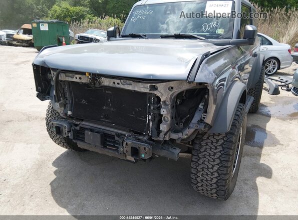1FMDE5AH0NLB21164 2022 FORD BRONCO Gray Front view