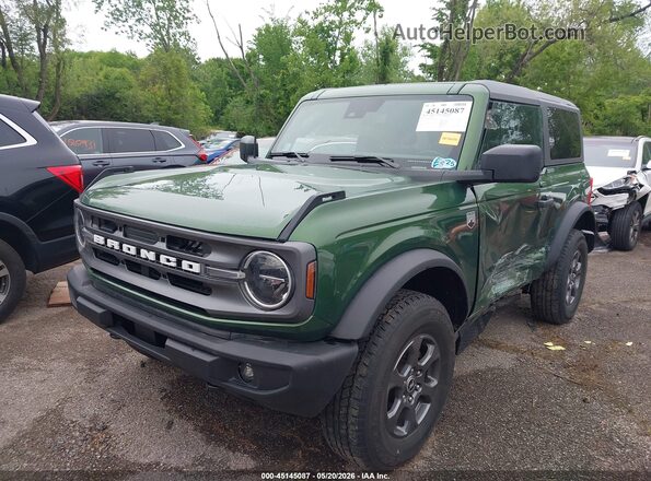 1FMDE5APXPLB55445 2023 FORD BRONCO Green წინა მარცხენა ხედი სამი მეოთხედიდან