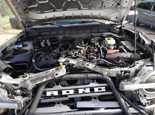 1FMDE5BH2MLB07036 2021 FORD BRONCO Silver Вид ззаду
