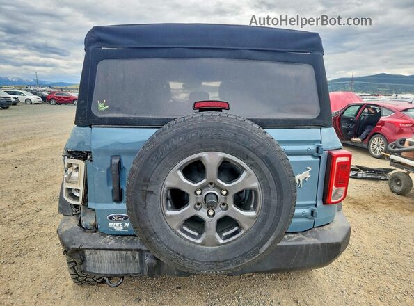 1FMDE5BH9MLA83396 2021 FORD BRONCO Blue Widok z tyłu