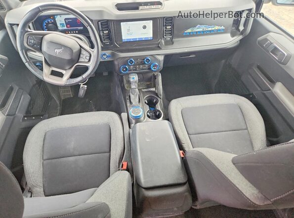 1FMDE5BH9MLA83396 2021 FORD BRONCO Blue Widok deski rozdzielczej