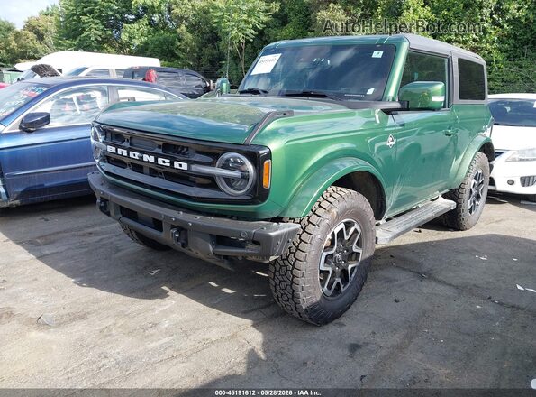 1FMDE5CP9NLB45029 2022 FORD BRONCO Green Przód lewy