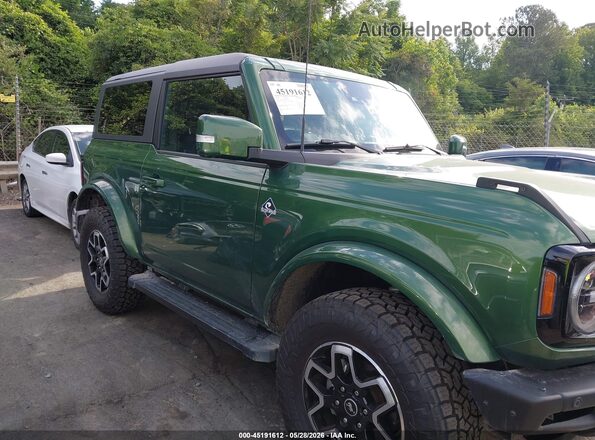 1FMDE5CP9NLB45029 2022 FORD BRONCO Green Widok wnętrza z tyłu