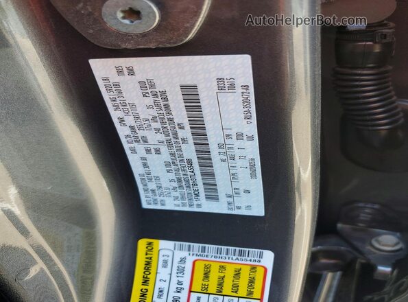 1FMDE7BH3TLA55488 2026 FORD BRONCO Gray VIN sticker view
