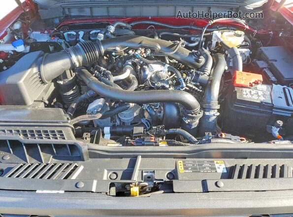 1FMEE0RR9SLB11183 2025 FORD BRONCO Burgundy Vista del compartimento del motor