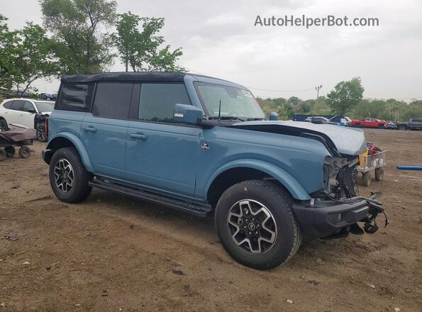 1FMEE5BP3PLB50204 2023 FORD BRONCO Синий Передняя правая четверть