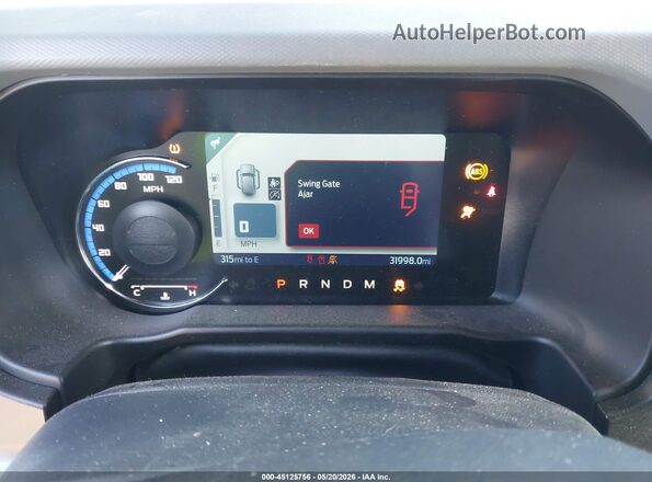 1FMEE5DP0PLB86042 2023 FORD BRONCO Silver უკანა სავარძლების ხედი
