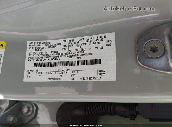 1FMEE5DP1PLB30255 2023 FORD BRONCO Бирюзовый Вид подкапотного пространства