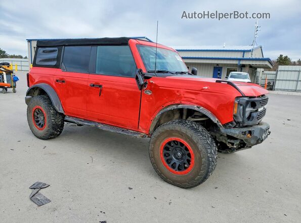 1FMEE5DP2NLA86375 2022 FORD BRONCO Красный 