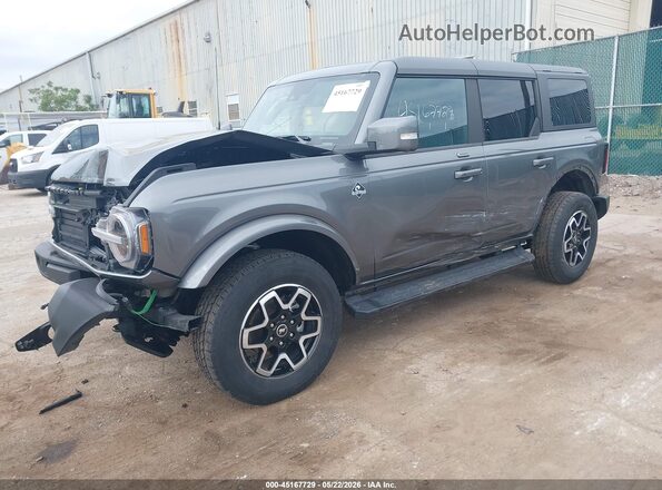 1FMEE5DP4NLB67362 2022 FORD BRONCO Gray Առջևի ձախ երեք քառորդ տեսարան