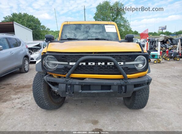 1FMEE5DP6MLA99810 2021 FORD BRONCO Yellow Սարքավորումների վահանակի տեսք