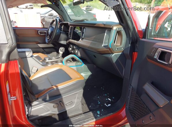1FMEE5DP6PLB56155 2023 FORD BRONCO Red წინა სალონის ხედი