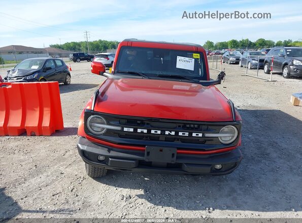 1FMEE5DP6PLB56155 2023 FORD BRONCO Red ხელსაწყოთა პანელის ხედი