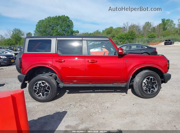 1FMEE5DP6PLB56155 2023 FORD BRONCO Red უკანა სალონის ხედი