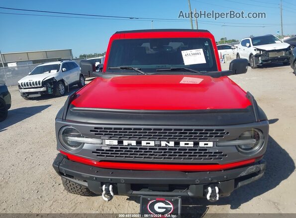 1FMEE5DP7MLA70252 2021 FORD BRONCO Красный Вид задней части салона
