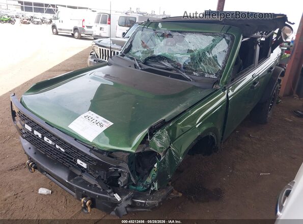 1FMEE5DP7NLB16695 2022 FORD BRONCO Green Առջևի ձախ երեք քառորդ տեսարան