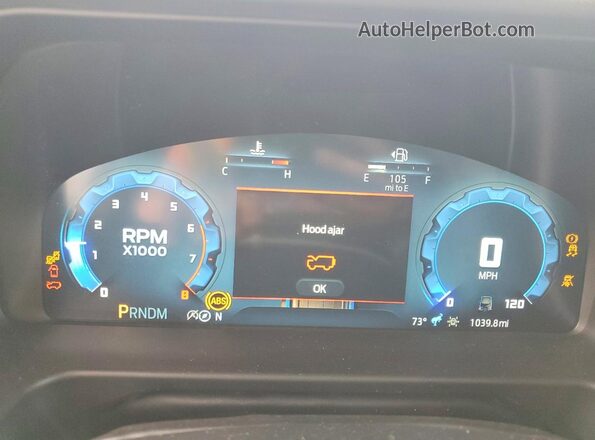1FMEE9BP1SLB70063 2025 FORD BRONCO Blue Instrument cluster view