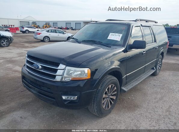 1FMJK1HT7GEF11118 2016 FORD EXPEDITION EL Black Vista tres cuartos delantera izquierda