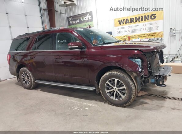 1FMJK1JT6LEA53155 2020 FORD EXPEDITION Maroon Widok wnętrza z tyłu