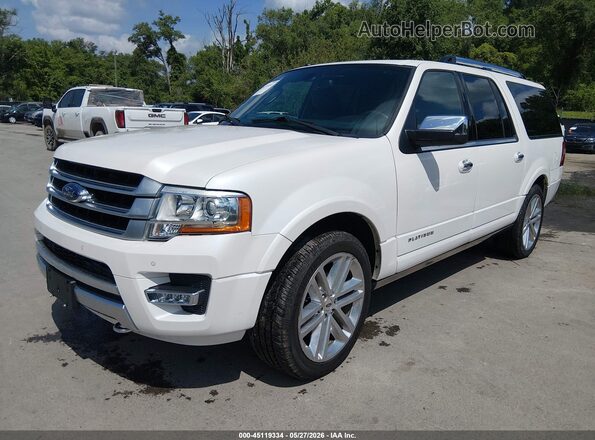 1FMJK1MT3HEA39331 2017 FORD EXPEDITION EL White Передня ліва чверть