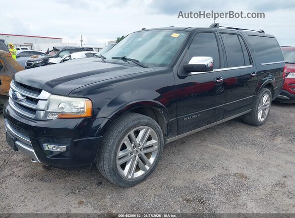 1FMJK1MTXGEF45706 2016 FORD EXPEDITION EL Black Przód lewy