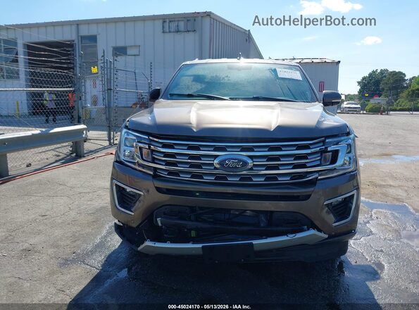 1FMJK2AT2JEA24934 2018 FORD EXPEDITION MAX Brown Widok zestawu wskaźników
