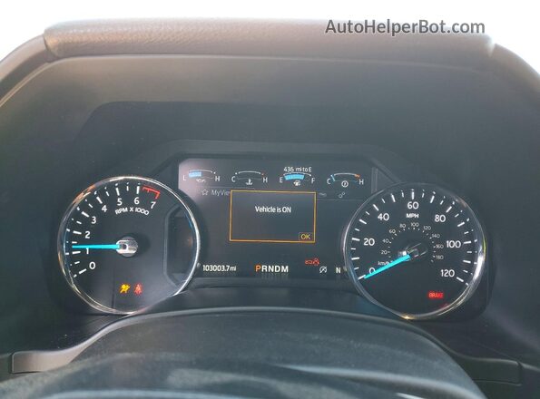 1FMJK2AT4MEA27807 2021 FORD EXPEDITION White Вид щитка приладів