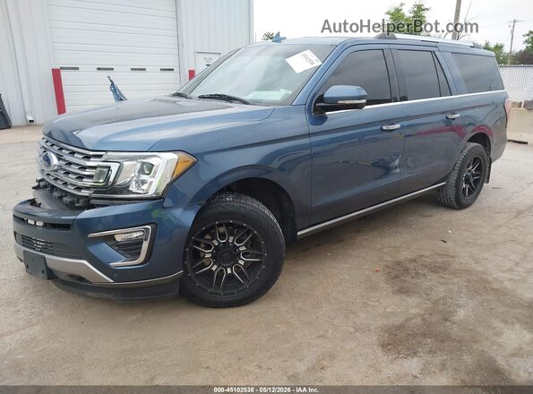 1FMJK2ATXKEA19630 2019 FORD EXPEDITION MAX Синий Передняя левая четверть