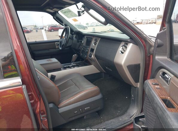 1FMJU1HT5HEA82928 2017 FORD EXPEDITION Maroon Vista interior delantera