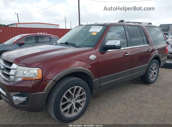 1FMJU1HT5HEA82928 2017 FORD EXPEDITION Maroon Vista tres cuartos delantera izquierda