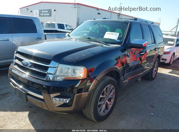 1FMJU1HT7GEF26048 2016 FORD EXPEDITION Black წინა მარცხენა ხედი სამი მეოთხედიდან