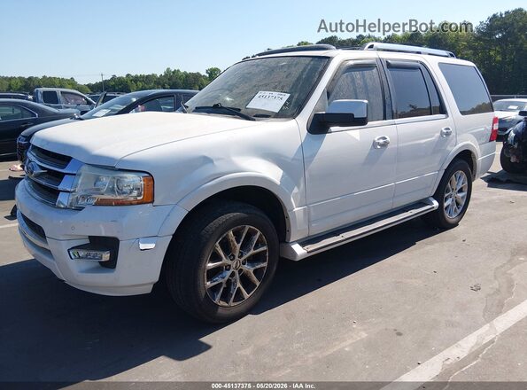 1FMJU2AT1GEF07270 2016 FORD EXPEDITION White წინა მარცხენა ხედი სამი მეოთხედიდან