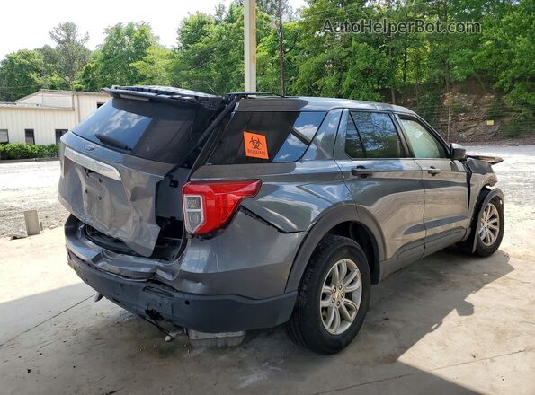 1FMSK7BH3MGA01845 2021 FORD EXPLORER Gray Trasero derecho