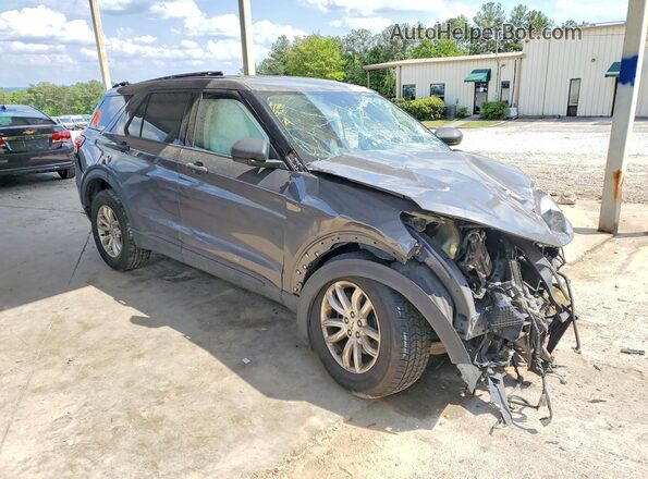1FMSK7BH3MGA01845 2021 FORD EXPLORER Gray Delantero derecho