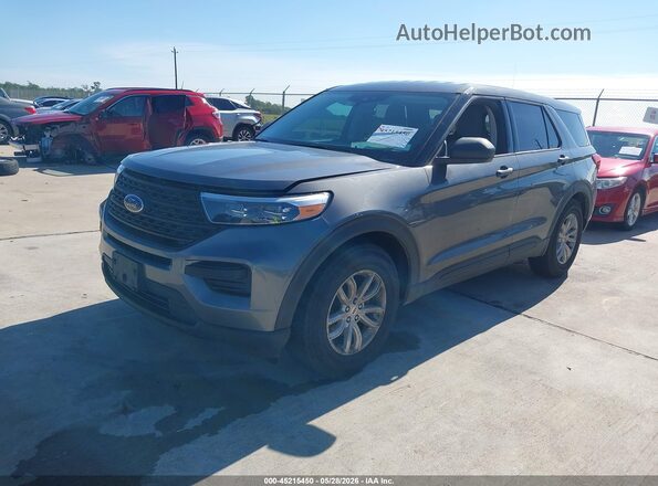 1FMSK7BH9MGA14907 2021 FORD EXPLORER Gray Przód lewy