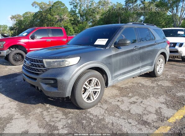 1FMSK7DH0LGA49217 2020 FORD EXPLORER Gray წინა მარცხენა ხედი სამი მეოთხედიდან