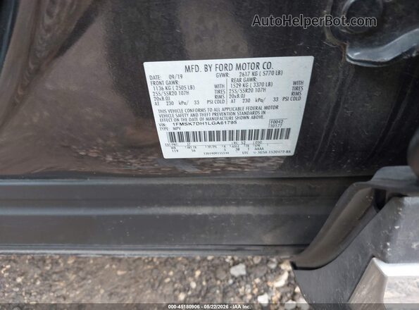 1FMSK7DH1LGA61795 2020 FORD EXPLORER Gray Շարժիչի բաժամունքի տեսք