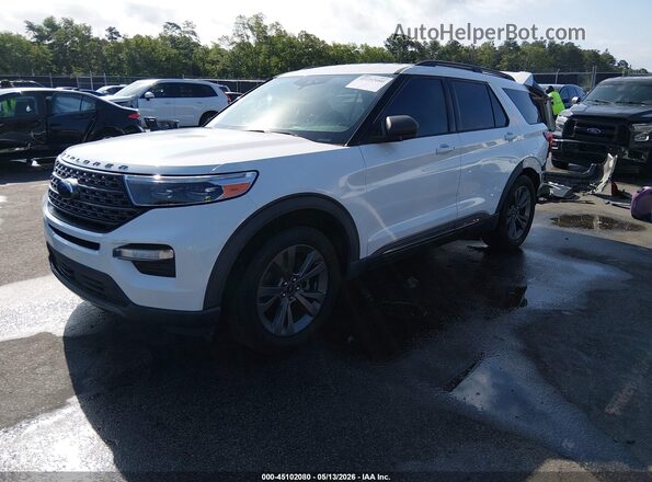 1FMSK7DH1MGB11564 2021 FORD EXPLORER White Передня ліва чверть
