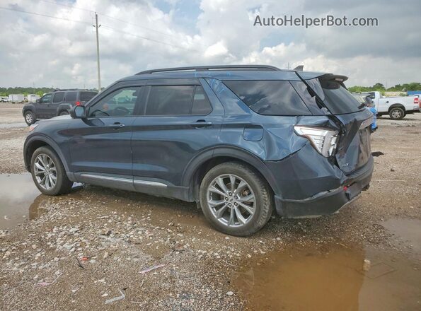 1FMSK7DH1NGA81130 2022 FORD EXPLORER Blue Задня ліва чверть