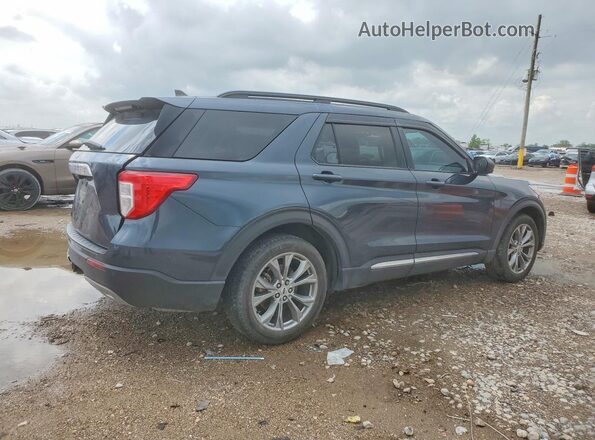 1FMSK7DH1NGA81130 2022 FORD EXPLORER Blue Задня права чверть